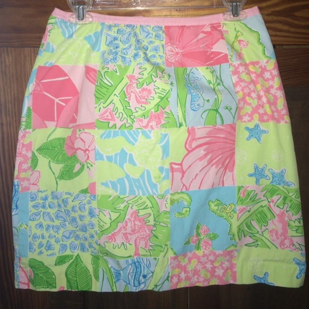 LILLY PULITZER🍃Island Resort Patchwork Skirt